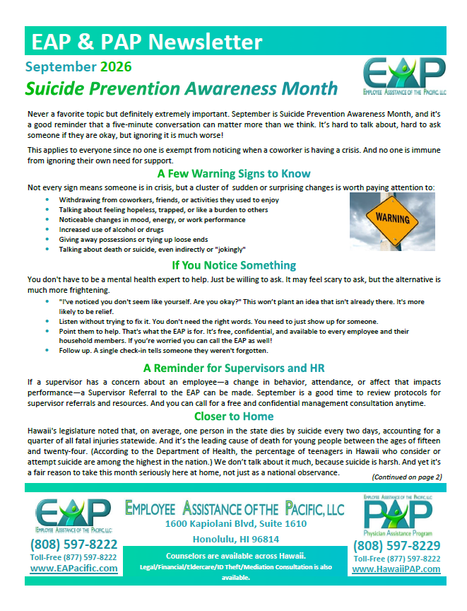 September 2026 Newsletter